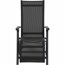 Liegestuhl 'Tesoro' klappbar Aluminium schwarz 60,5 x 111 x 72 cm