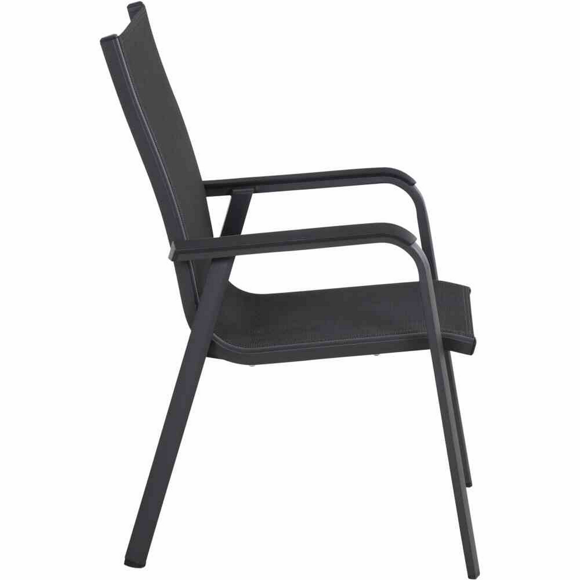 Stapelsessel 'Tesoro' anthrazit 68 x 62,5 x 98 cm