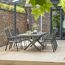 Gartenstuhl 'Tesoro' stapelbar Aluminium anthrazit 62,54 x 98 x 68 cm