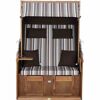 Strandkorb 'Trend 10+' 2-Sitzer Akazienholz braun/beige 101 x 165 x 80 cm