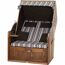 Strandkorb 'Trend 10+' 2-Sitzer Akazienholz braun/beige 101 x 165 x 80 cm