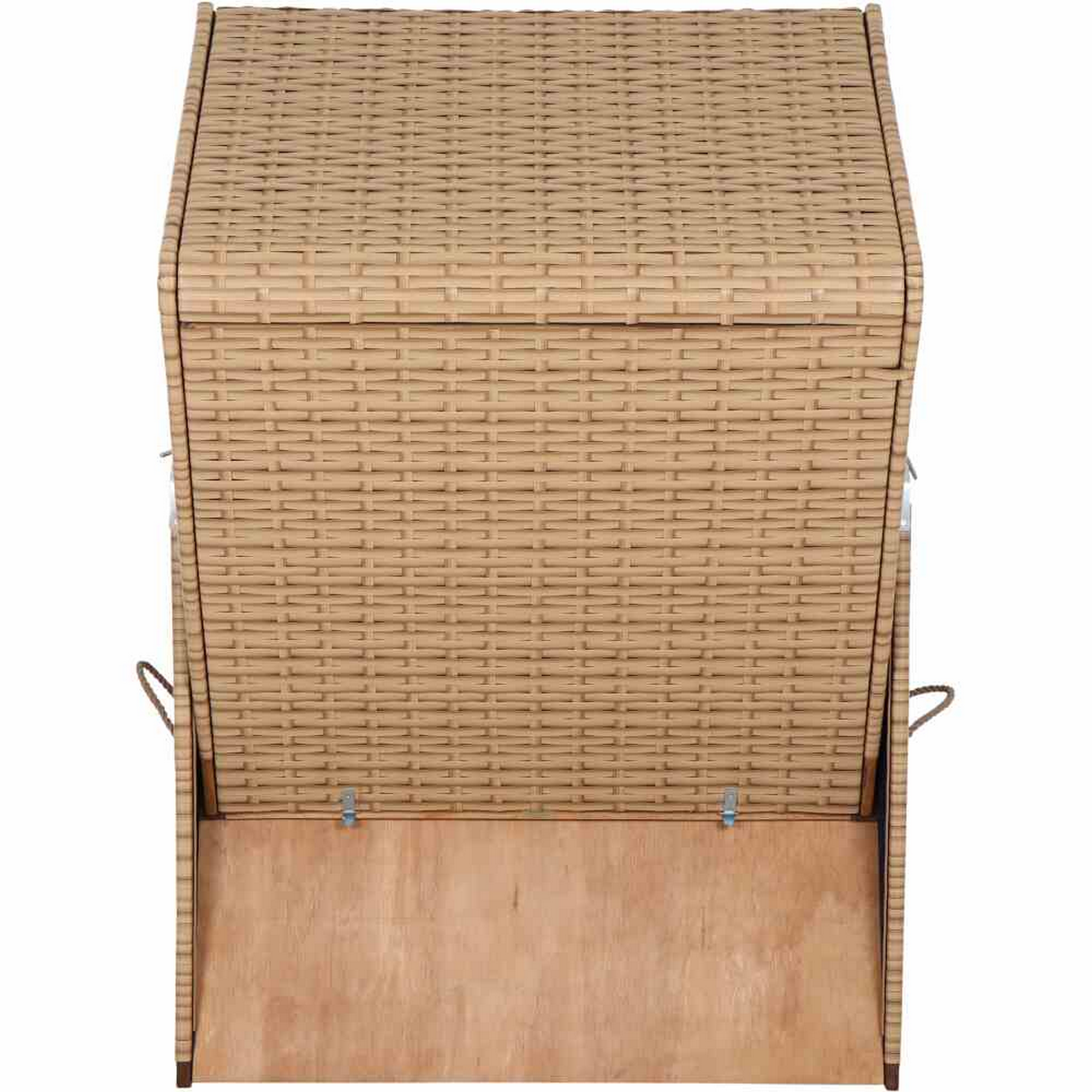 Strandkorb 'Trend 10+' Akazie braun/blau 120 x 80 x 165 cm