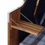 Strandkorb 'Trend 10+' 2-Sitzer Akazienholz braun/blau 80 x 165 x 80 cm