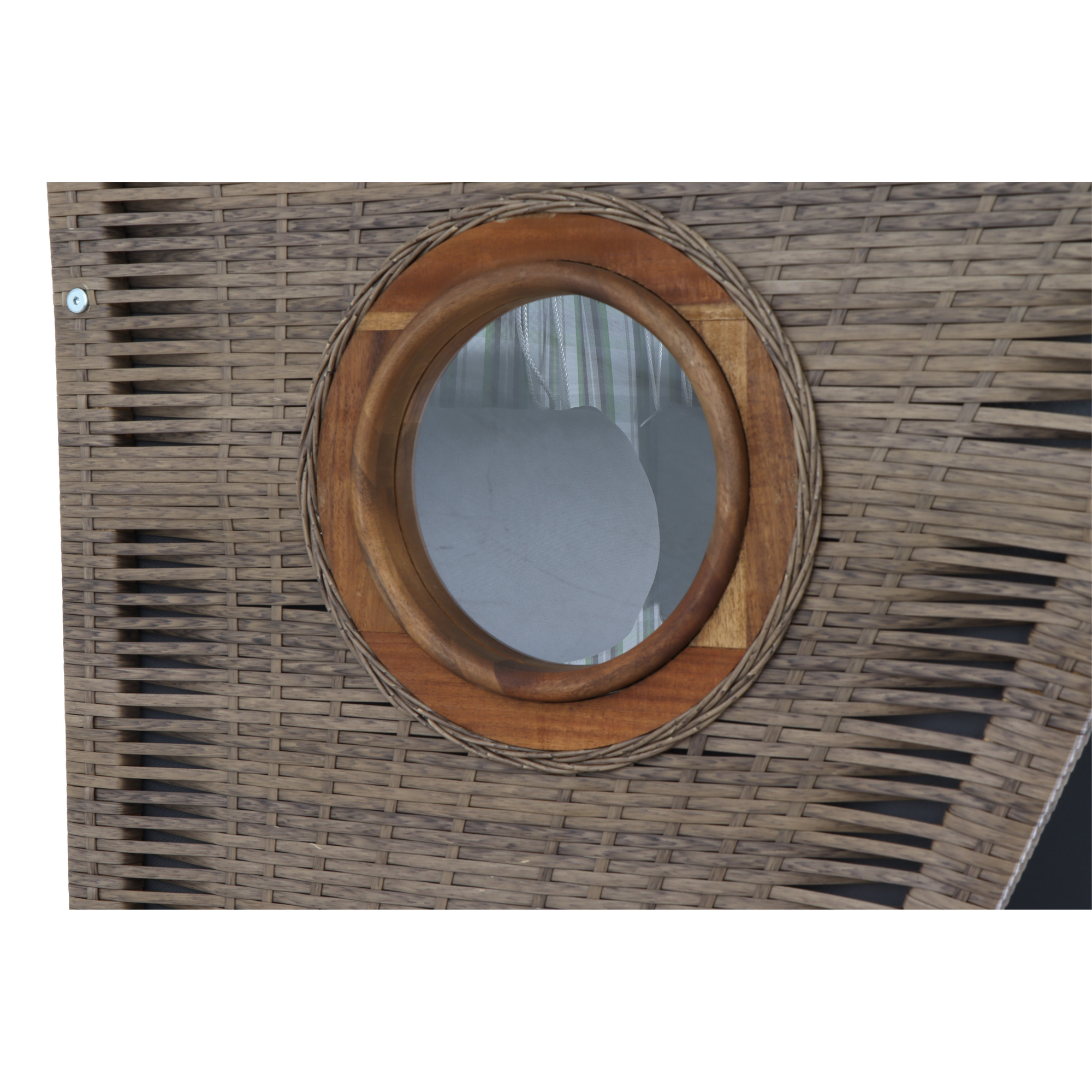 Strandkorb 'Trend 45' 2-Sitzer Akazienholz grün 120 x 155 x 80 cm