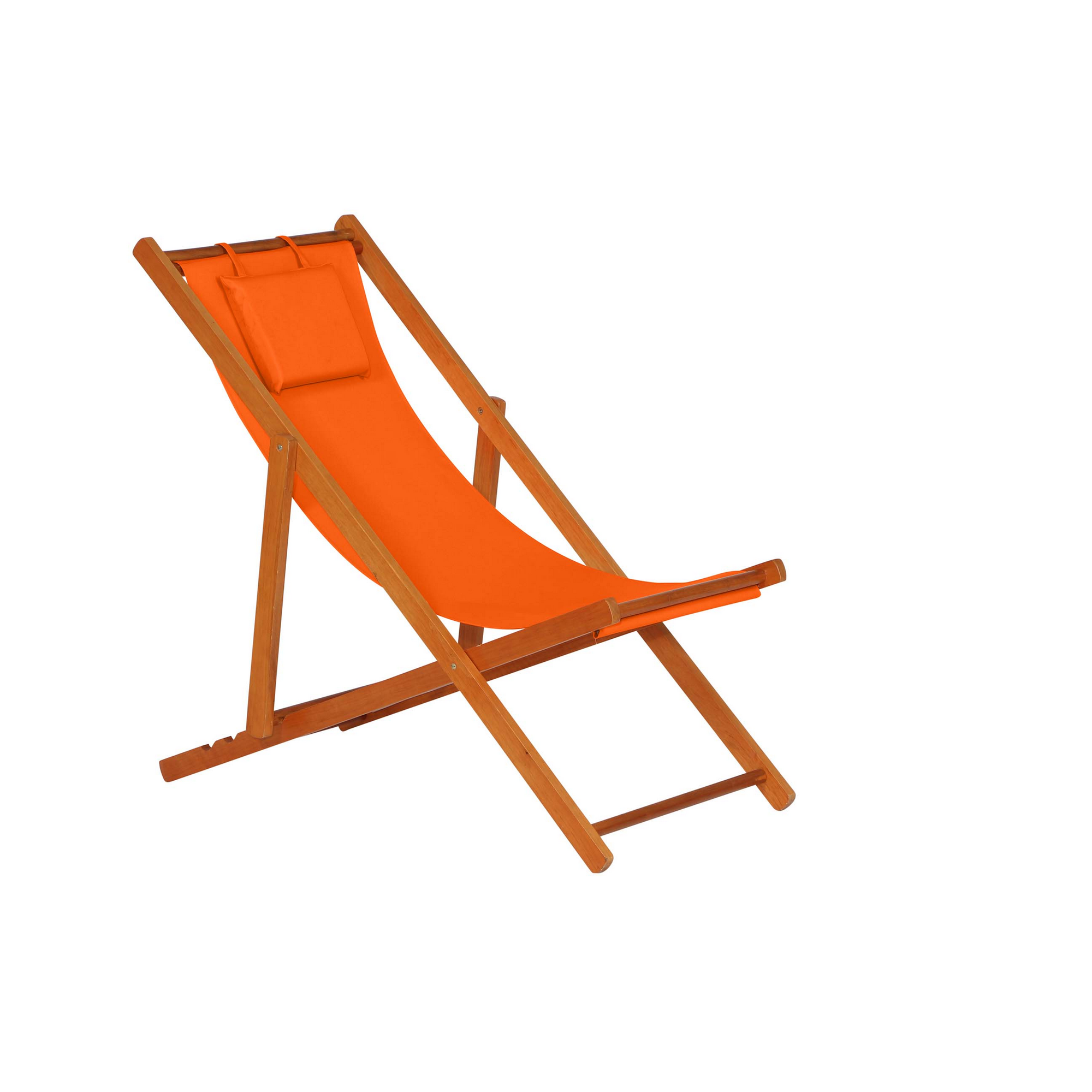 Liegestuhl 'Faro' orange 114 x 57,5 x 94 cm + product picture