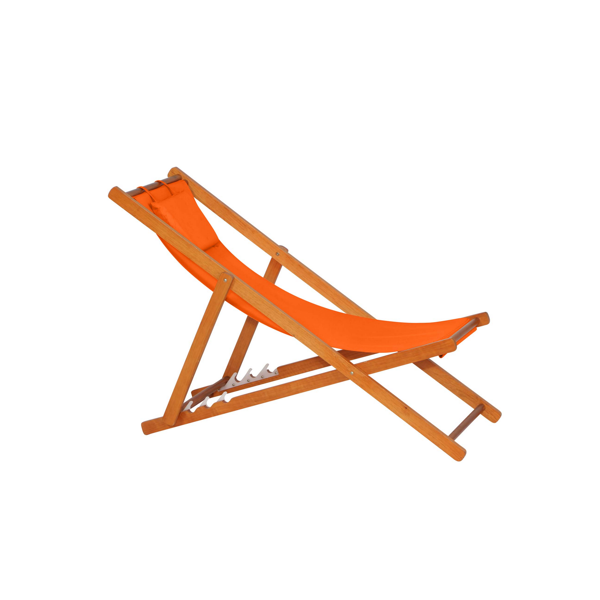 Liegestuhl 'Faro' orange 114 x 57,5 x 94 cm + product picture