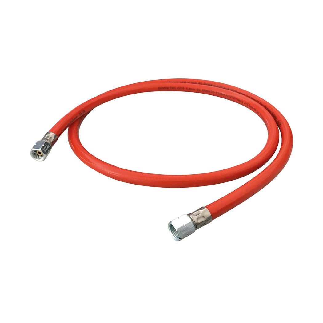 Gasschlauch PVC G 1/4" LH, mit Überwurfmutter 150 cm
