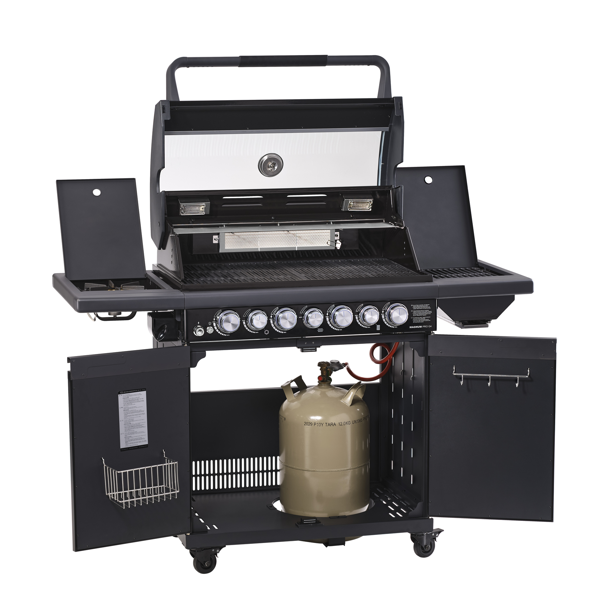 Gasgrill 'BBQ-Station Magnum Pro G4-S' schwarz + product picture