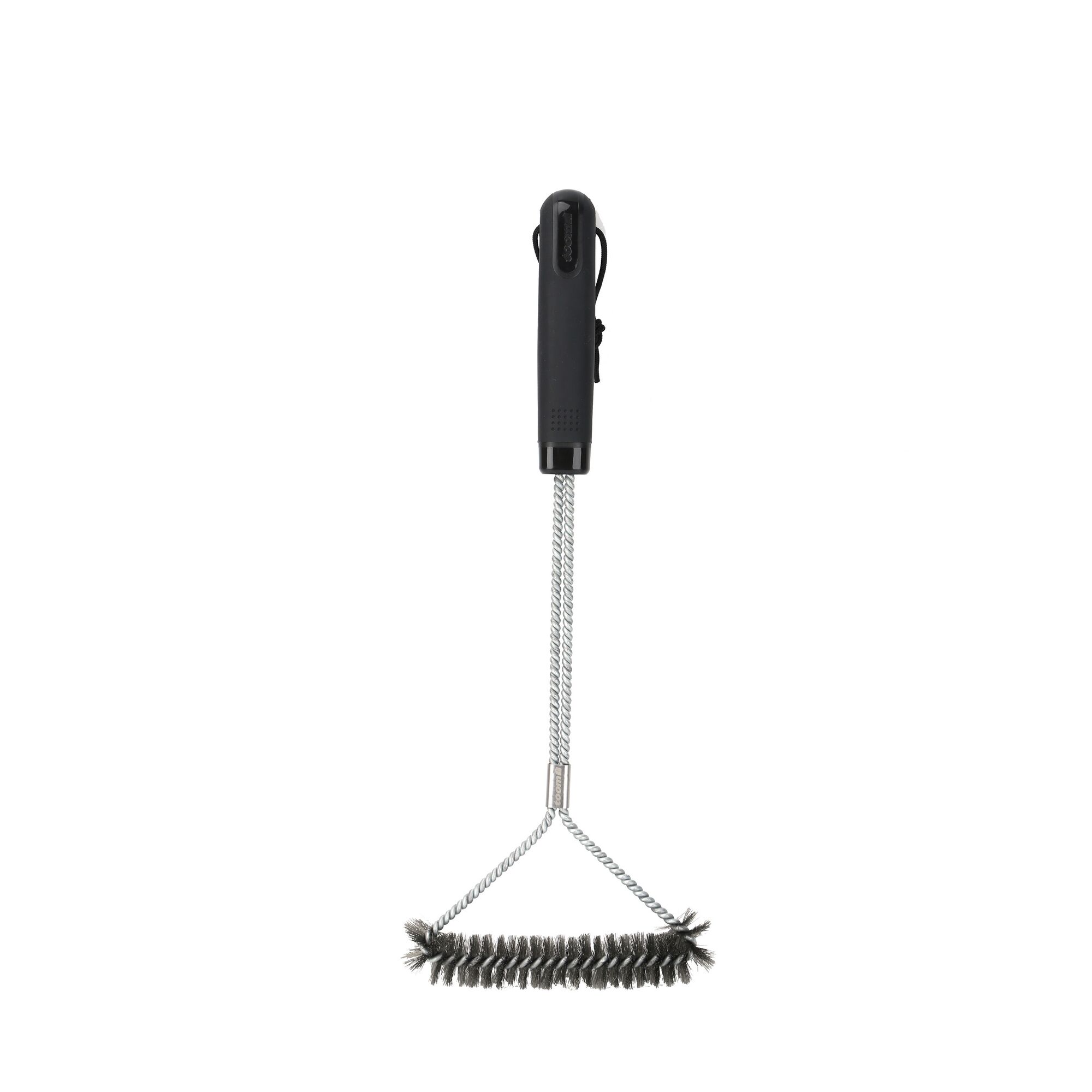 Grillbürste mit dreieckigem Bürstenkopf und langem Griff