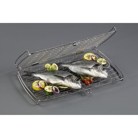 3. Bild von Fisch- und Gemüsehalter Edelstahl 46 x 28 cm
