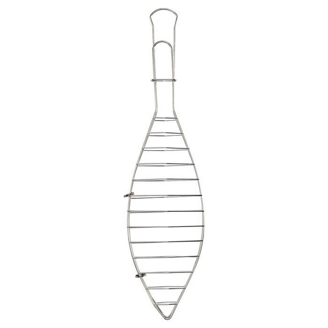 Fischhalter Edelstahl 42 x 10 cm 4-teilig
