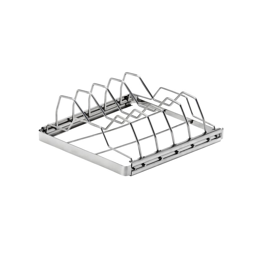 Klappbarer Spare-Rib Halter aus Metall