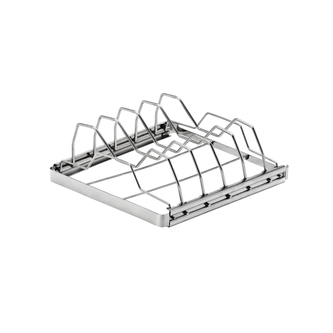 Bild von Spare-Rib-Halter Edelstahl klappbar 24,5 x 22,5 x 8,7 cm