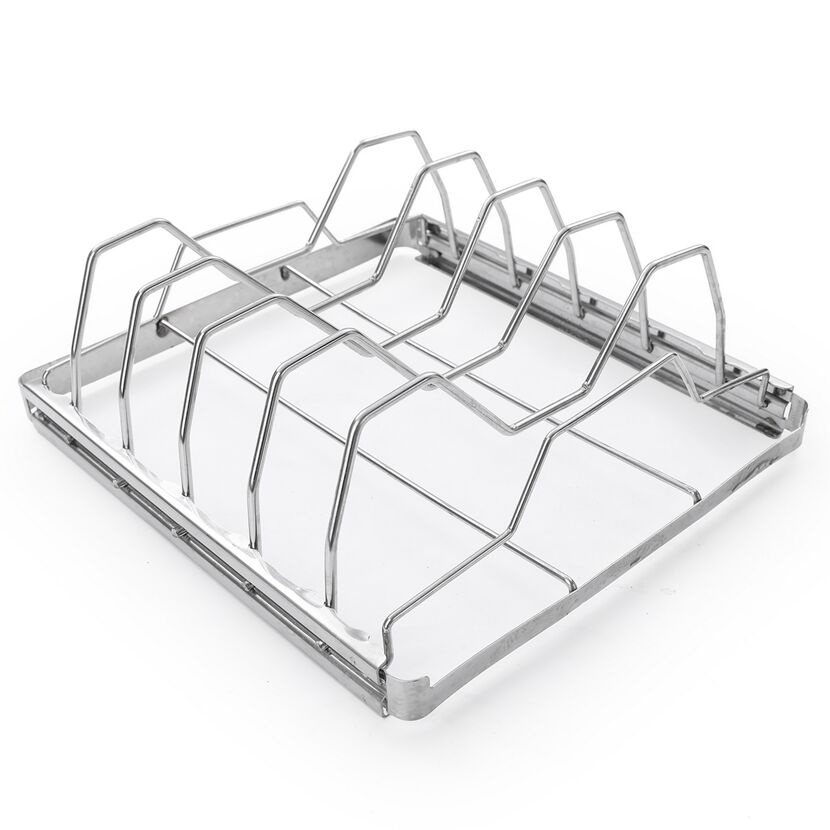 Klappbarer Spare-Rib Halter aus Metall