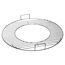 Runder Grillrost aus Metall mit Griffen