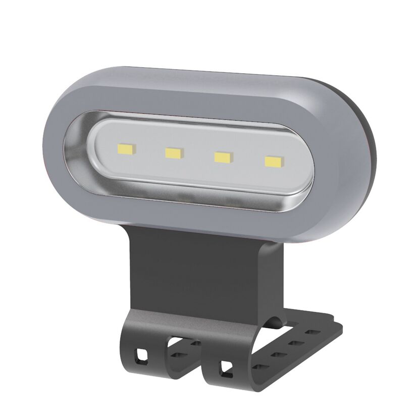 LED Grilllampe mit vier Leuchten und Befestigungsclip