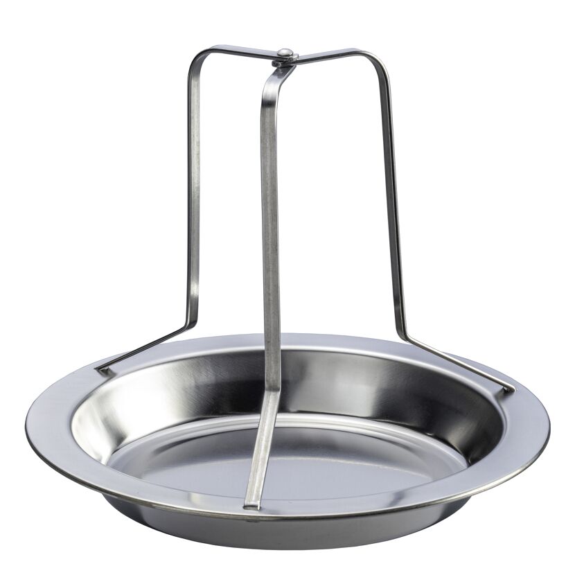 Metall Hähnchenhalter mit Auffangschale