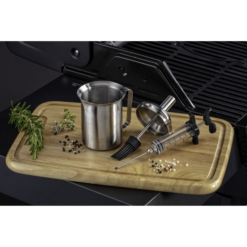 Marinier-Set 3-tlg. mit Gewürzen, Kräutern und Marinadenspritze