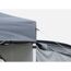 Graues Zelt mit Pavillon