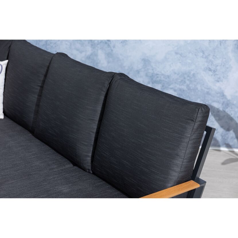 Loungemöbelset 'Wilma' Aluminium anthrazit 4-teilig