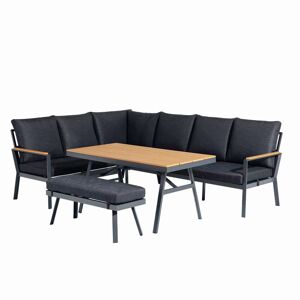 Loungemöbelset 'Wilma' Aluminium anthrazit 4-teilig