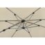 Ampelschirm 'Bermuda' drehbar/neigbar 260 x 350 cm