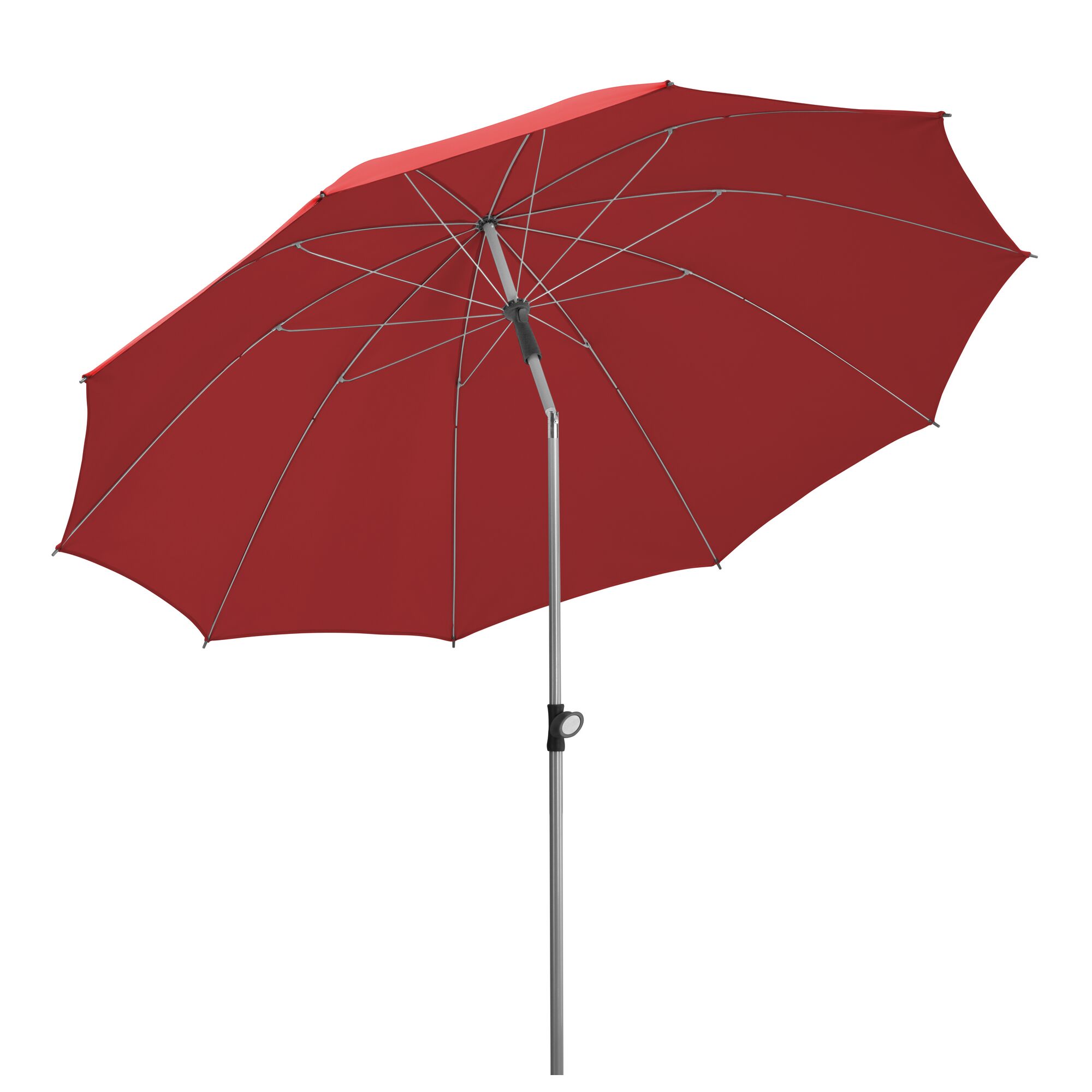 Roter Sonnenschirm