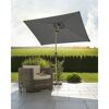 Anthrazitfarbener Sonnenschirm Cordoba 230 x 150 cm