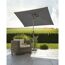 Anthrazitfarbener Sonnenschirm Cordoba 230 x 150 cm