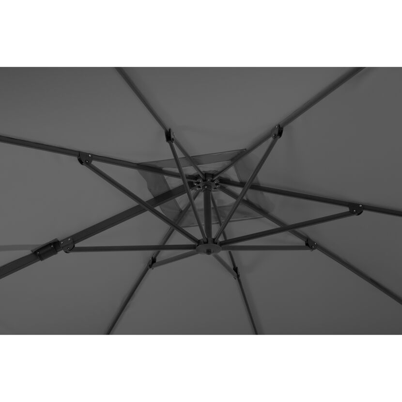 Ampelschirm 'Rhodos Twist' drehbar/neigbar 350 x 260 cm
