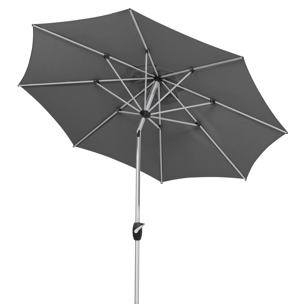 Anthrazitfarbener Sonnenschirm Venedig Green Style 270/8