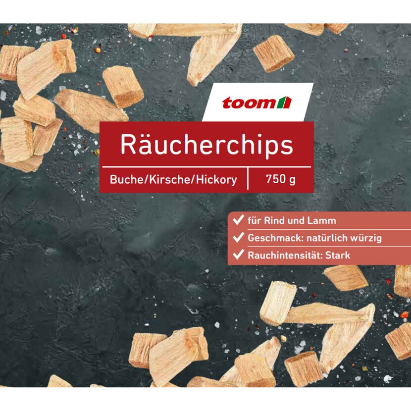 Räucherchips Buche Kirsche Hickory 750g