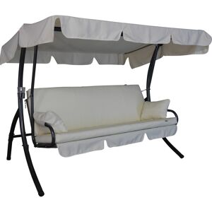 Hollywoodschaukel 'Trend Fun' 3-Sitzer beige 210 x 160 x 145 cm