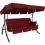 Hollywoodschaukel 'Trend Fun' 3-Sitzer bordeaux 210 x 160 x 145 cm