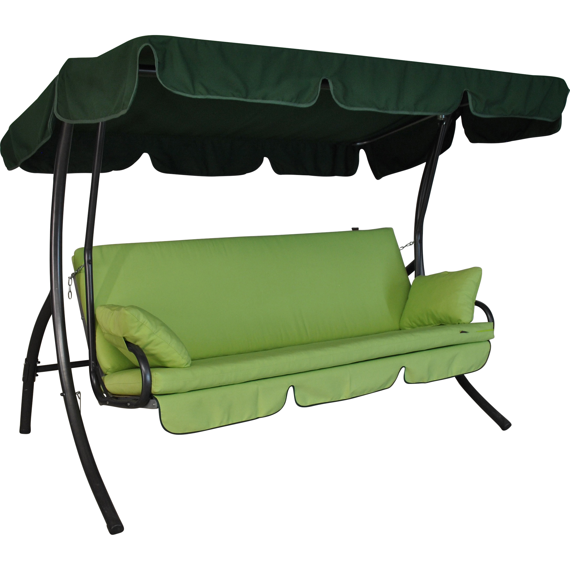 Hollywoodschaukel 'Trend Fun' 3-Sitzer grün 210 x 160 x 145 cm