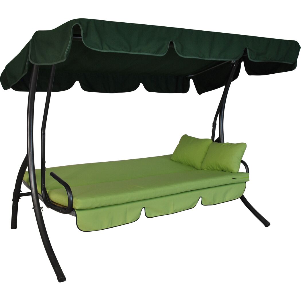 Hollywoodschaukel 'Trend Fun' 3-Sitzer grün 210 x 160 x 145 cm
