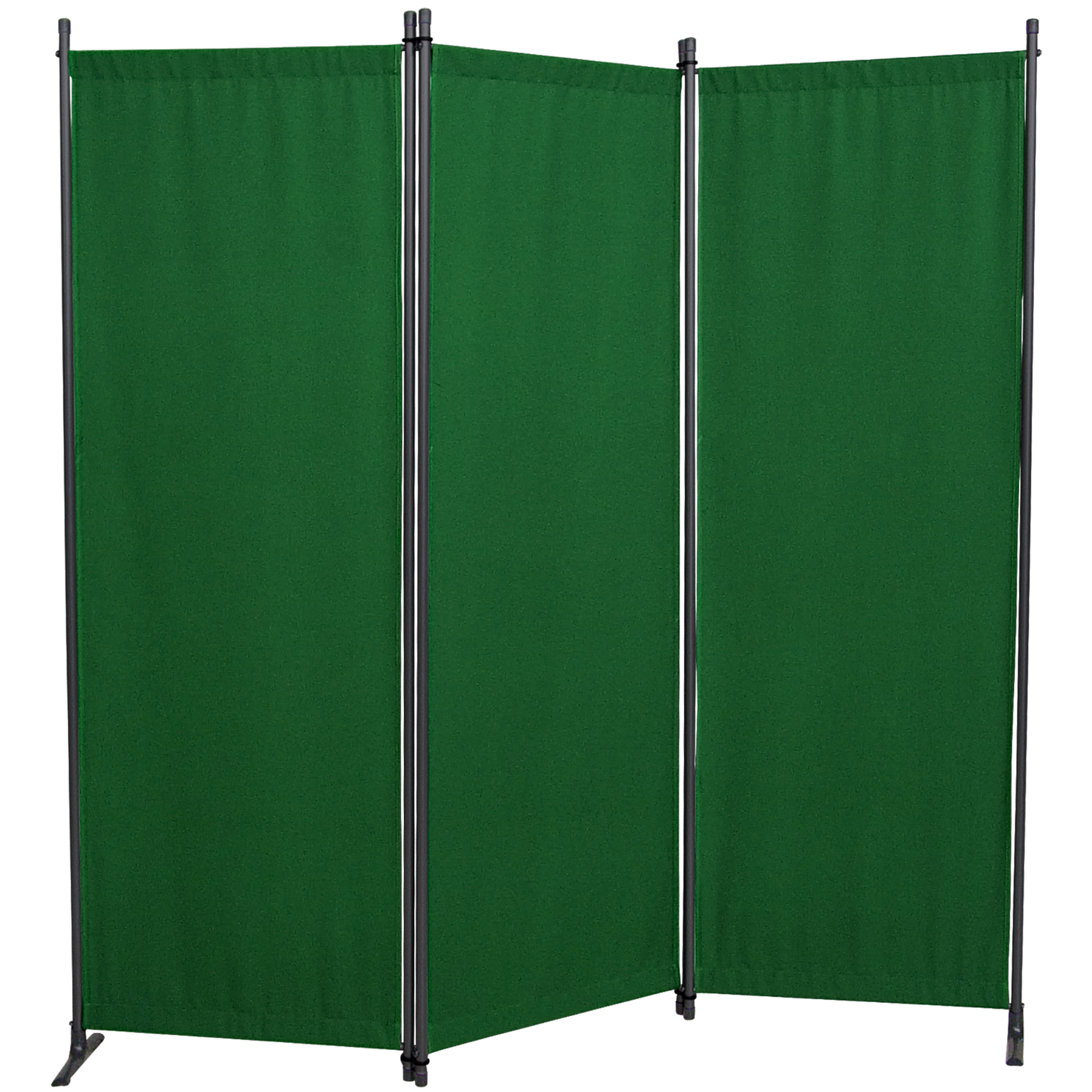 Paravent 3-teilig Bezug Polyethylen grün 165 x 171 cm + product picture