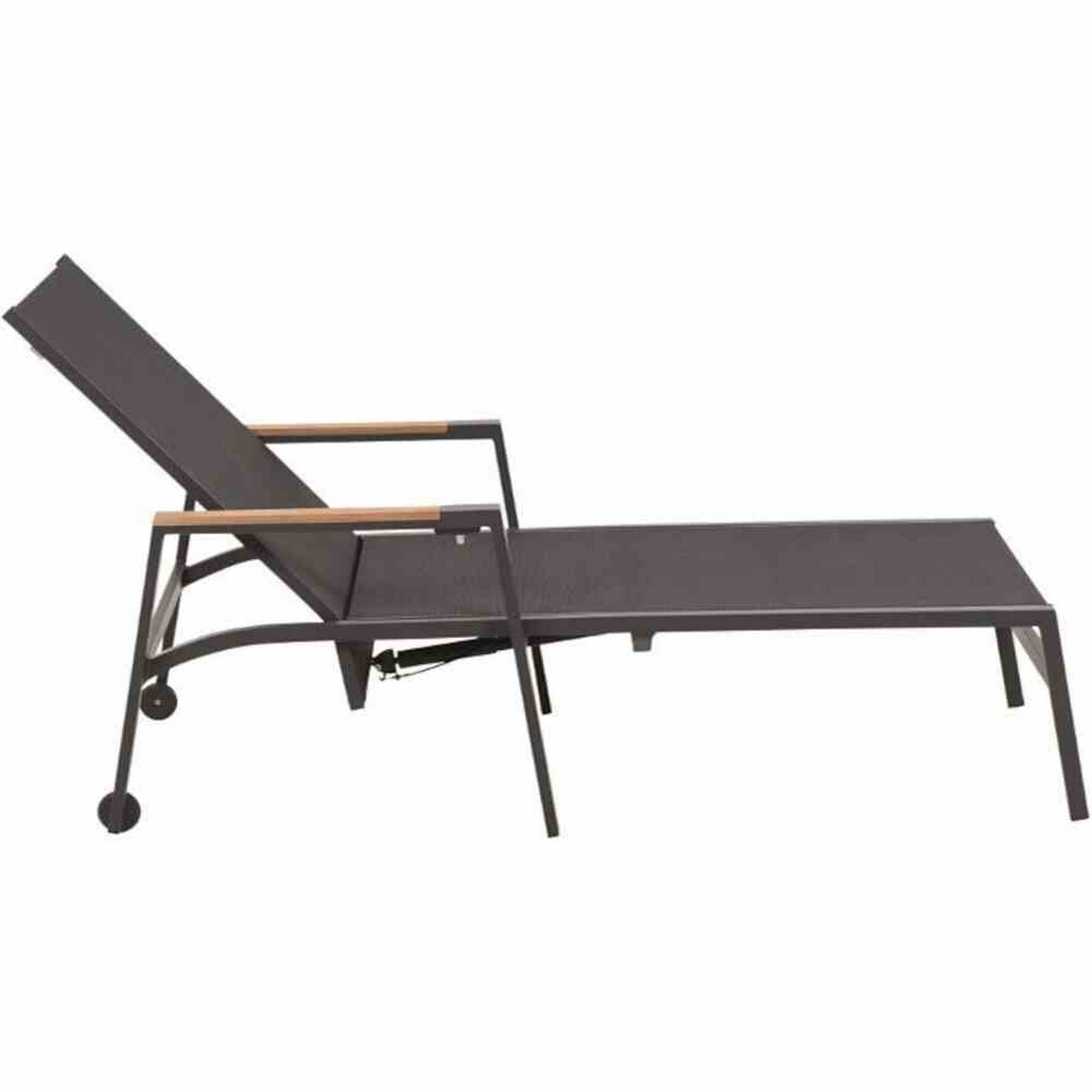 Sonnenliege 'Savona' klappbar anthrazit 76,5 cm