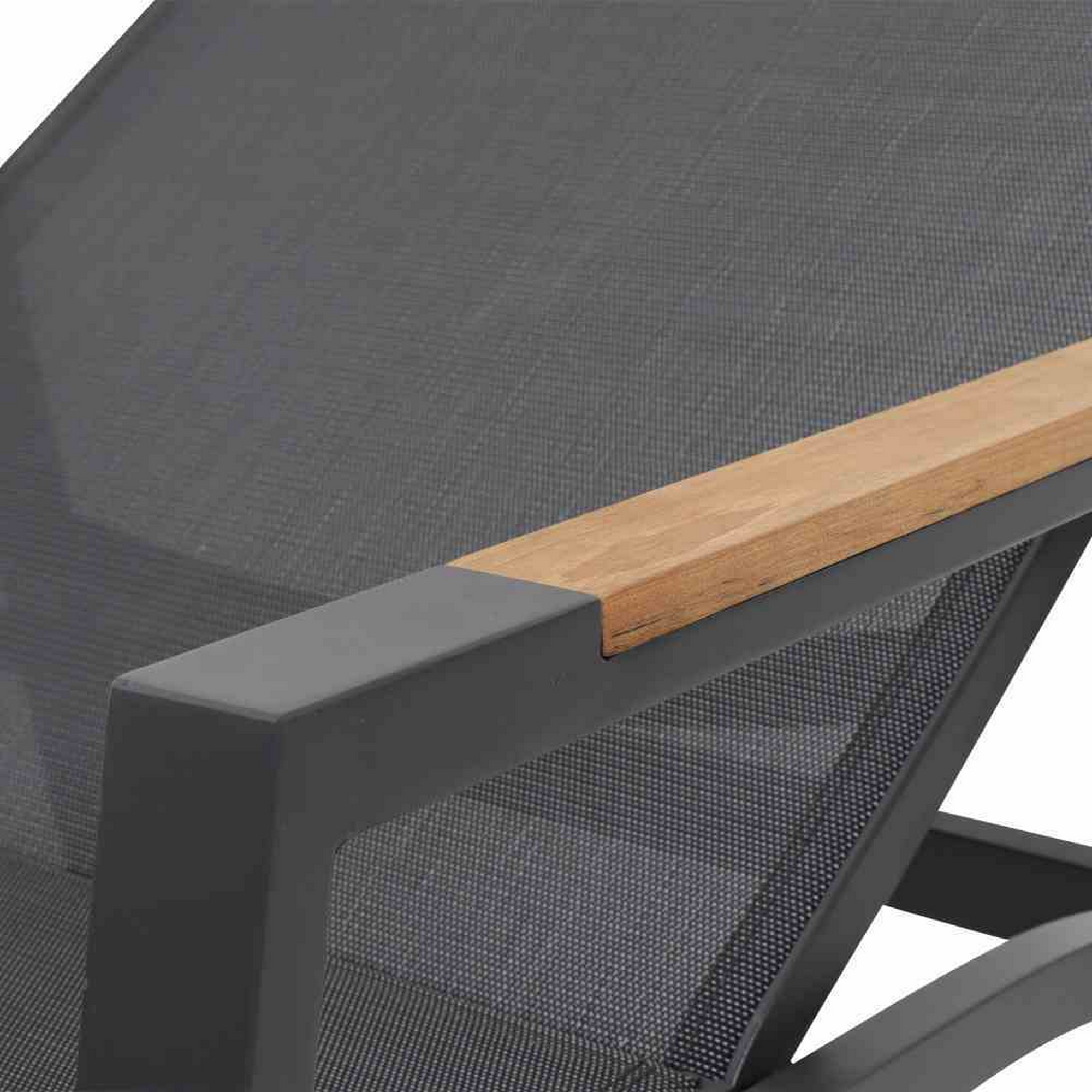 Sonnenliege 'Savona' klappbar anthrazit 76,5 cm