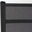 Gartenstuhl 'Savina XL' klappbar Aluminium schwarz/silbern 62,5 x 113 x 72 cm