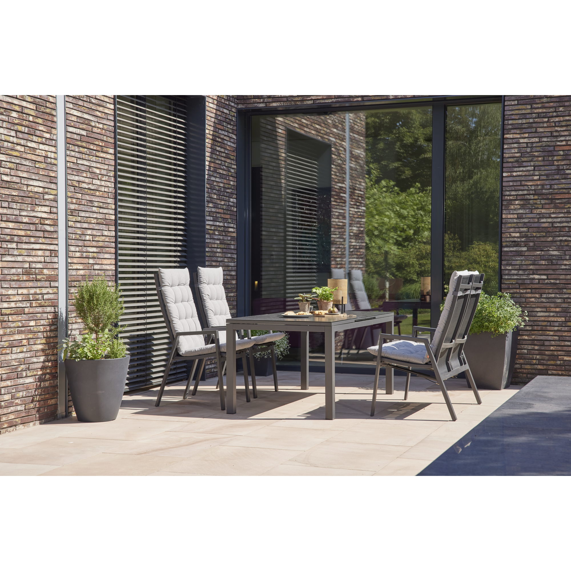 Stapelsessel 'Savona' matt anthrazit