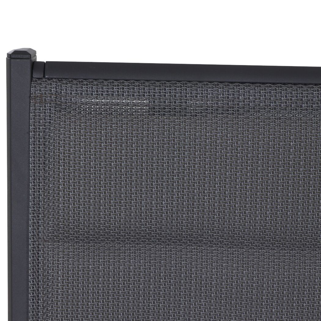 Gartenbank 'Tesoro' 2-Sitzer Aluminium grau 138,5 x 97 x 67 cm