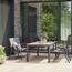Gartenbank 'Tesoro' 2-Sitzer Aluminium grau 138,5 x 97 x 67 cm