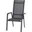 Gartenstuhl 'Tesoro' stapelbar Aluminium schwarz/silbern x 111 x 68 cm