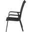 Gartenstuhl 'Tesoro' stapelbar Aluminium schwarz/silbern x 111 x 68 cm