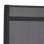 Gartenstuhl 'Tesoro' stapelbar Aluminium schwarz/silbern x 111 x 68 cm
