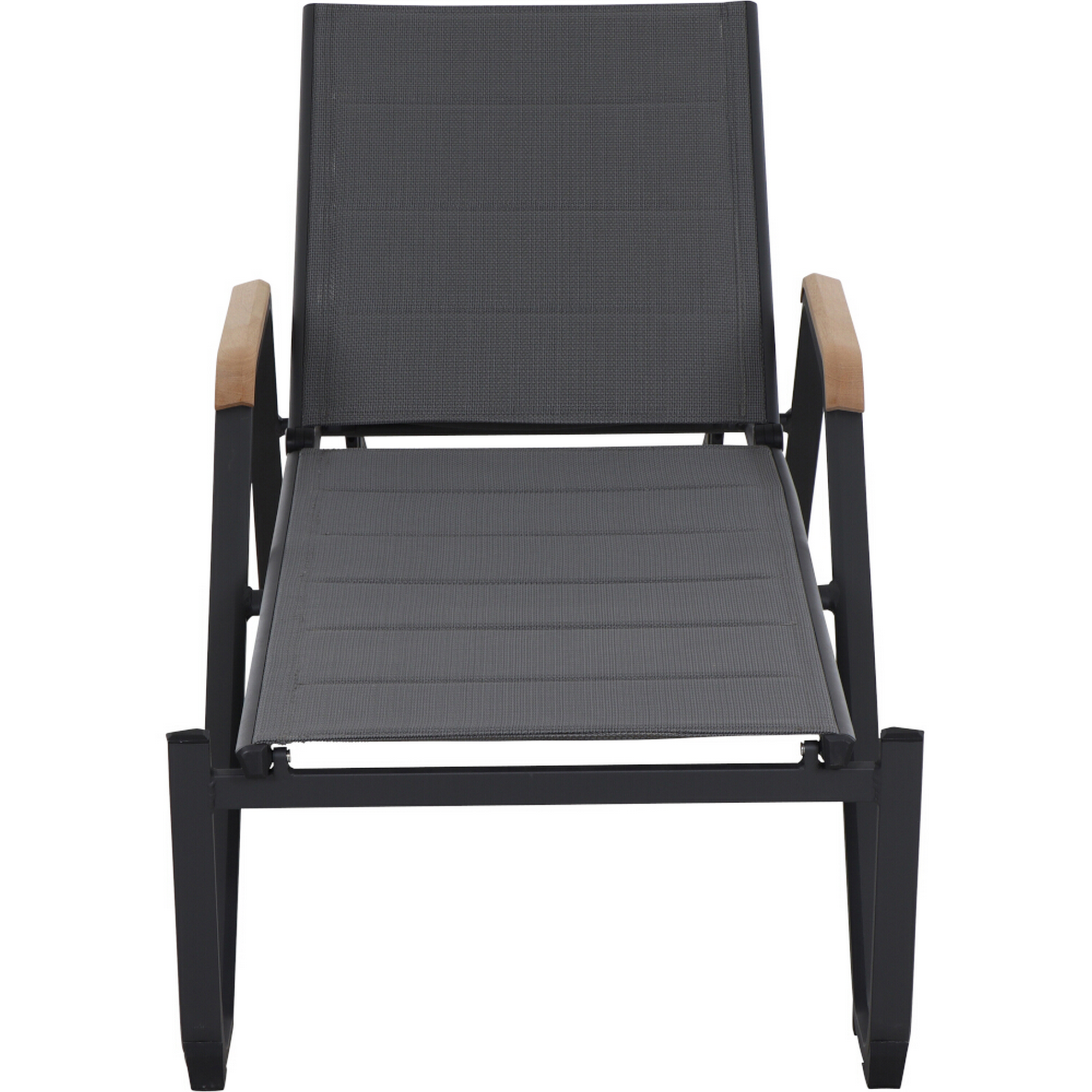 Sonnenliege 'Tesoro' anthrazit 69,5 x 108 x 195 cm