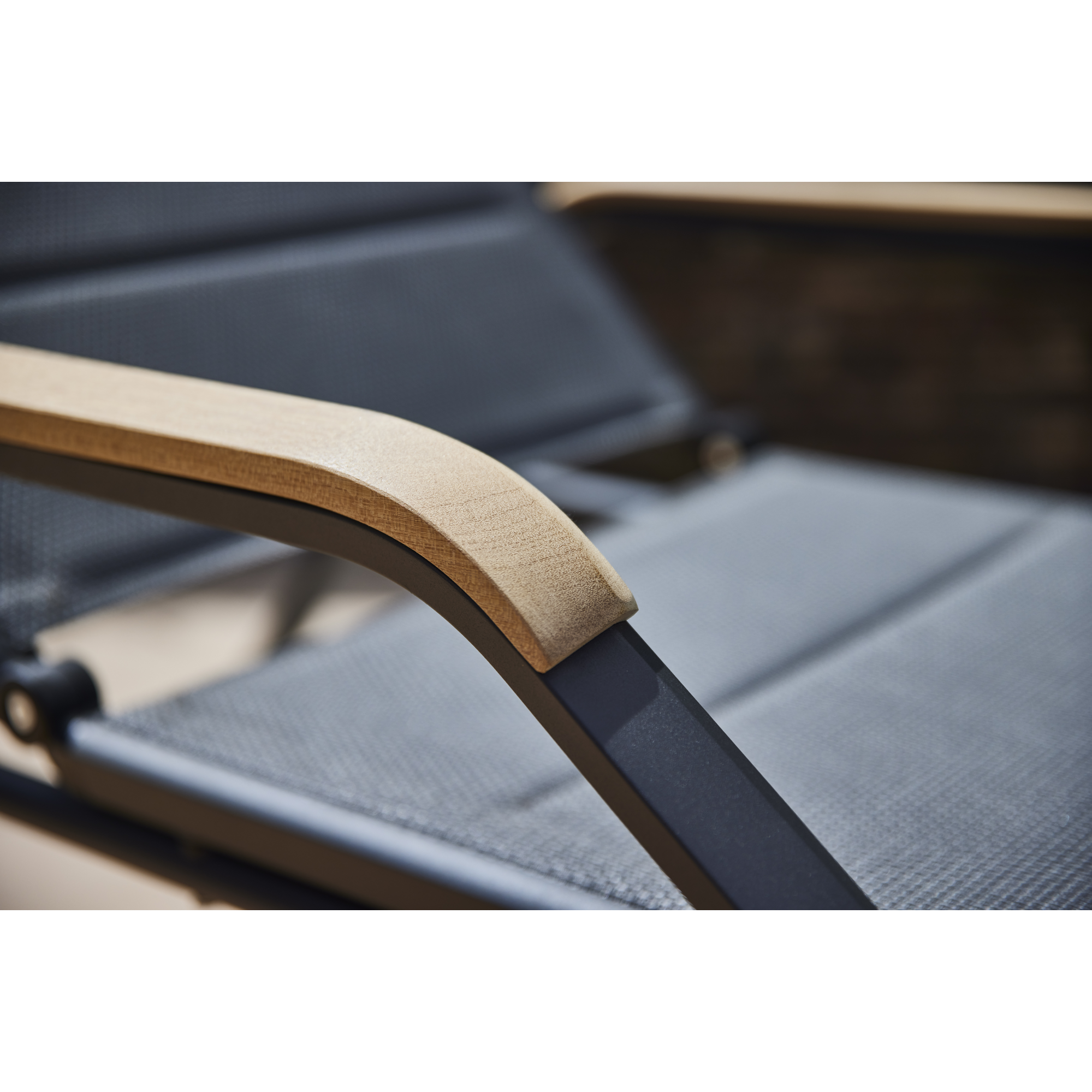 Sonnenliege 'Tesoro' anthrazit 69,5 x 108 x 195 cm