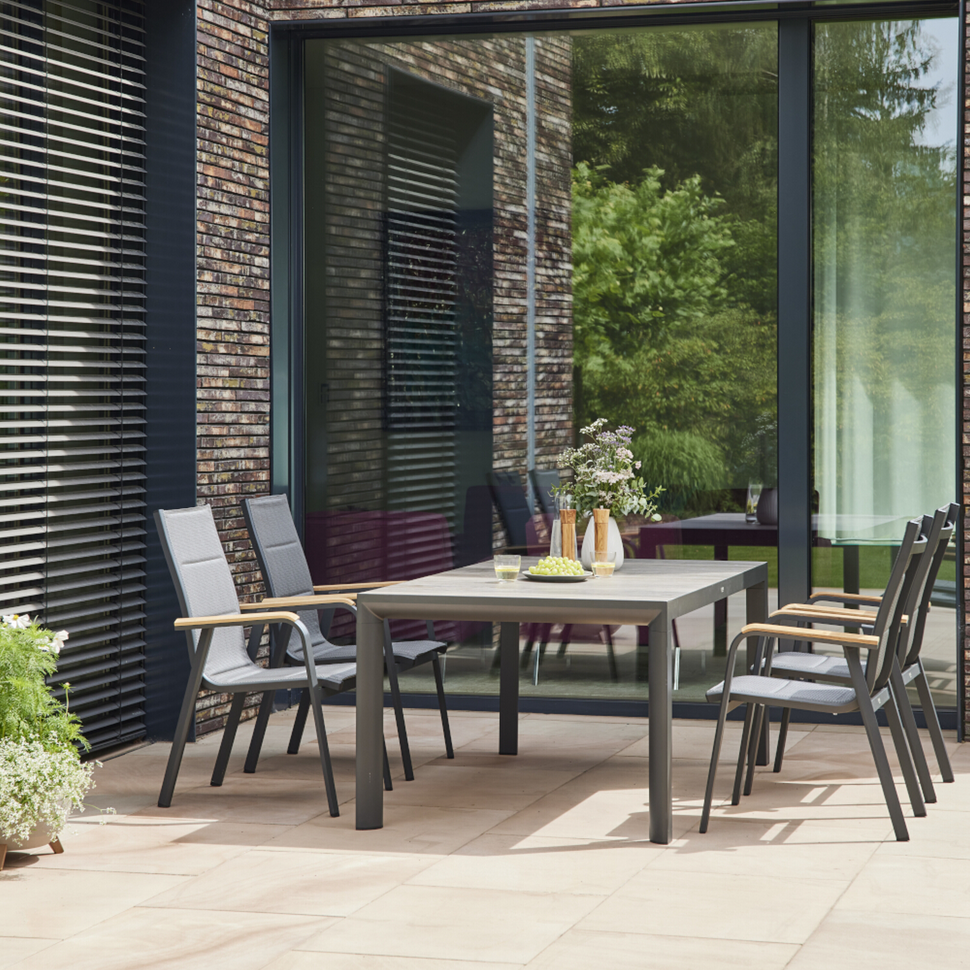 Stapelsessel 'Tesoro' matt anthrazit