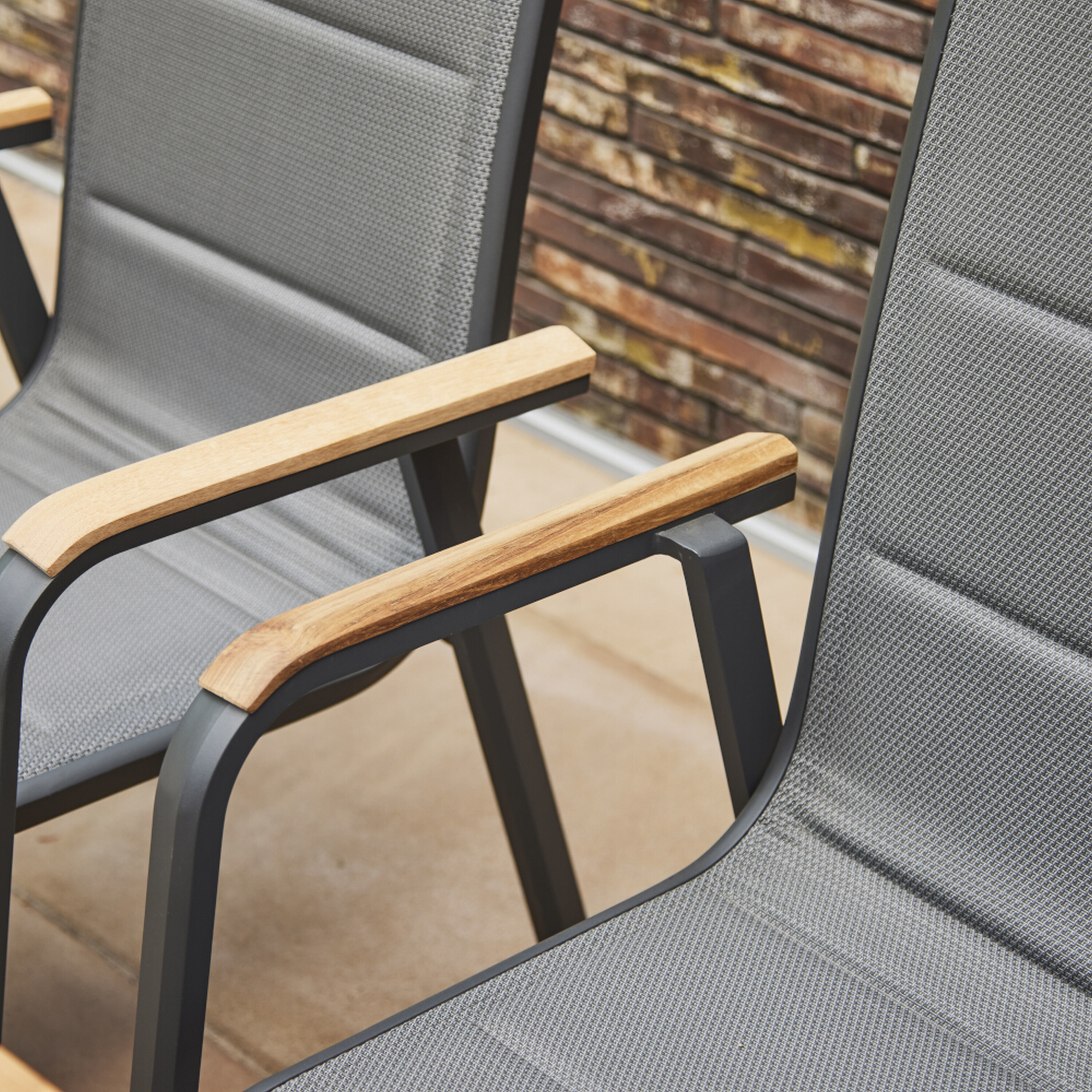 Stapelsessel 'Tesoro' matt anthrazit